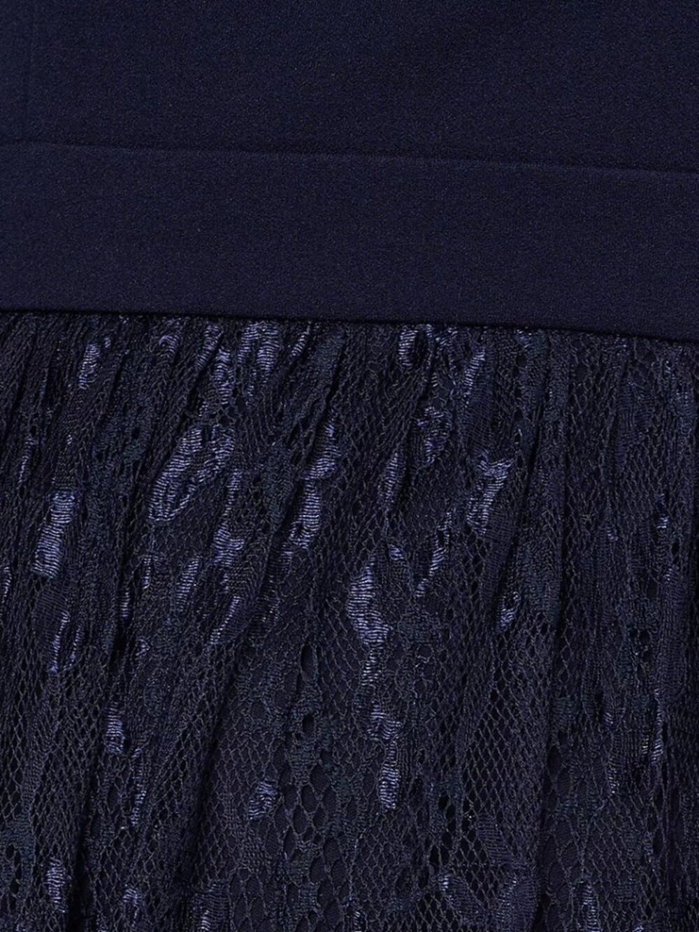 Adriannav Women's Crepe and Lace Midi Dress Size 8 - Picture 6 of 9